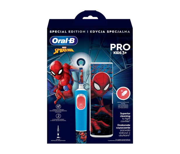 Oral-B Pro Kids Spiderman + Etui - 1162993 - zdjęcie 4